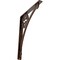 Ekena Millwork Crawley Wrought Iron Bracket, (Single center brace), Antiqued Copper 1 1/2"W x 12"D x 15"H BKTM01X12X15SCRACO - alternate 1